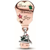 Charm Père Noël à Bord d'Une Montgolfière Bimatière - Pandora Moments
