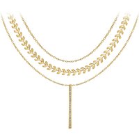 Collier par So Charm® ornée de cristaux Swarovski® BS3141-DORE+B2881-DORE+B2382-DORE