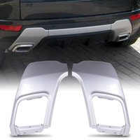 Predator4x4 Silver Exhaust Rear Bumper Trims To Fit Range Rover Evoque L538 10-17