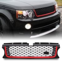 Predator4x4 Black & Red Autobiography Style Grille To Fit Range Rover Sport L320 10-13