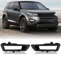 Predator4x4 Gloss Black Front Fog Light Covers To Fit Land Rover Discovery Sport 14+