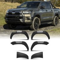 Toyota Hilux Revo 21+ Black GR Style Fender Flare Set