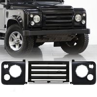 Predator4x4 Black Grille & Light Surround Kit To Fit Land Rover Defender 83-16