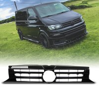 VW Transporter T5.1 09-15 Gloss Black Front Grille