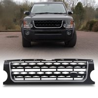 Predator4x4 Black & Silver Discovery 4 Style Grille To Fit Land Rover Discovery 3 04-09