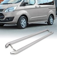 Ford Transit Custom LWB 2013+ Stainless Steel Side Bars