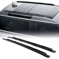 Predator4x4 Black Roof Rails To Fit Land Rover Defender 90 L663 2020+