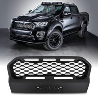 Ford Ranger T8 Wildtrak 19-21 Black Grille With LED Lights
