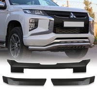Gloss Black Mitsubishi L200 Triton Front Grille Insert Trim 2019+