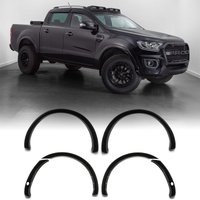 Ford Ranger T8 18-21 50mm Gloss Black Wheel Arches With Sensor Holes