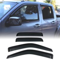 Isuzu D Max 07-11 Black Wind Deflectors