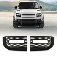 Predator4x4 Gloss Black Front FOG Light Surrounds To Fit Land Rover Defender L663 2020+