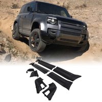 Predator4x4 10 Piece Gloss Black Door Panel Trim Kit To Fit Land Rover Defender 110 L663 2020+