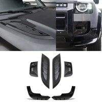 Predator4x4 Gloss Black Front Trim Kit To Fit Land Rover Defender L663 2020+