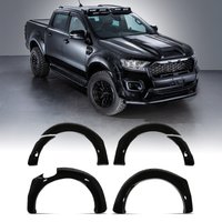 Ford Ranger T8 18-21 Gloss Black Wheel Arches With Sensor Holes