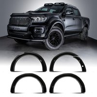 Ford Ranger T8 18-21 75mm Gloss Black Wheel Arch Kit With Sensor Holes