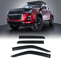Isuzu D Max 2021+ Black Wind Deflectors