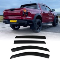 Ford Ranger T9 2023+ Tinted Black Wind Deflectors