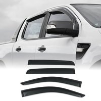 Ford Ranger T6 T7 T8 12-21 Black Wind Deflectors
