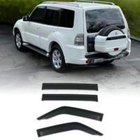 Mitsubishi Pajero Shogun V97 07-15 Black Wind Deflectors