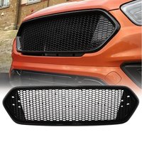 Ford Transit Custom 2018-21 Gloss Black Debadged Mesh Grille
