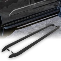 Ford Transit Custom LWB 2013+ Matte Black Trapezoid Side Bars