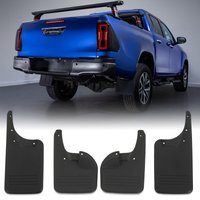 Toyota Hilux Revo MK8 15-21 TRD Style Black Mud Guard Flaps