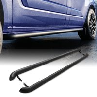 Ford Transit Custom LWB 2013+ Matte Black 2.4 Inch Side Bars