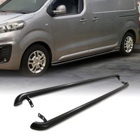 Renault Trafic / Vauxhall Vivaro SWB 2001-14 Gloss Black 3 Sidebars