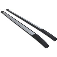 Toyota Hilux Travo 2026+ Black & Silver Roof Rails