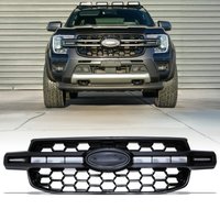 Ford Ranger T9 2023+ Grey and Black Front Grille With LEDs