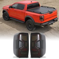 Ford Ranger T9 Wildtrak 2023+ Smoked LED Rear Tail Lights With Fog Lamps