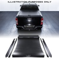 Nissan Navara D23 NP300 15-21 Black Aluminium Roller Tonneau Cover