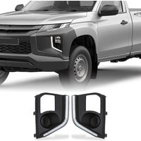 Mitsubishi L200 Triton Series 6 19-23 LED DRL Fog Light Surrounds