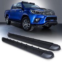 Toyota Hilux MK8 Revo 2015+ Black Side Steps