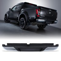 Nissan Navara D23 NP300 15-21 Black & Chrome Rear Bumper