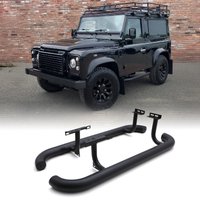 Land Rover Defender 90 L316 83-16 Matte Black 3 Side Bars