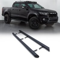Ford Ranger T6 T7 T8 Double Cab 12-22 Matte Black 3 Side Bars