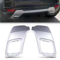 Predator4x4 Silver Exhaust Rear Bumper Surrounds To Fit Range Rover Evoque L538 10-17