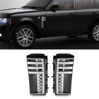 Predator4x4 Black & Silver Side Vents To Fit Land Rover Range Rover Vogue 05-09