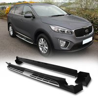 Kia Sorento UM 14-20 Black And Silver Side Steps