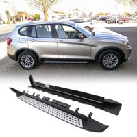 BMW X3 F25 10-17 Black & Silver Side Steps