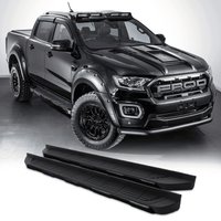 Ford Ranger T8 18-21 Black Aluminium Side Steps