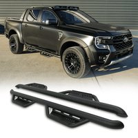 Ford Ranger T9 2023+ Black Rock Slider Side Steps
