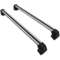 Predator4x4 Silver & Black Lockable Roof Cross Bars To Fit Land Rover Discovery 5 L462 2017+