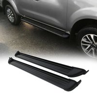Nissan Navara D23 NP300 15-21 Black Aluminium Side Steps