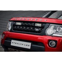 Stealth LED Land Rover Discovery 4.5 2013-2016 Twin 7" Luminous LED Integration Grille Kit - 10,080 Lumens