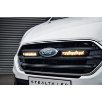 Stealth LED Ford Transit Custom 2019-2023 Twin 10" Flashing Luminous LED Integration Grille Kit - 7,560 Lumens
