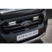 Stealth LED Ford Ranger T8 2018-2022 Twin 6" Luminous LED Integration Grille Kit - 5,760 Lumens