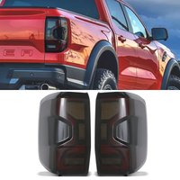 Ford Ranger T9 Wildtrak 2023+ Smoked LED Rear Tail Lights With Radar